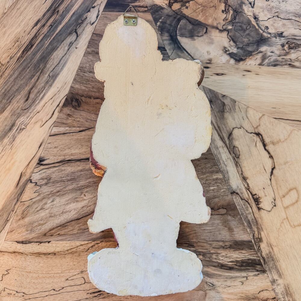 Vintage Old World Christmas Santa Claus Wall Decor, 14.5”H, Styrofoam Casting - Picture 6 of 10